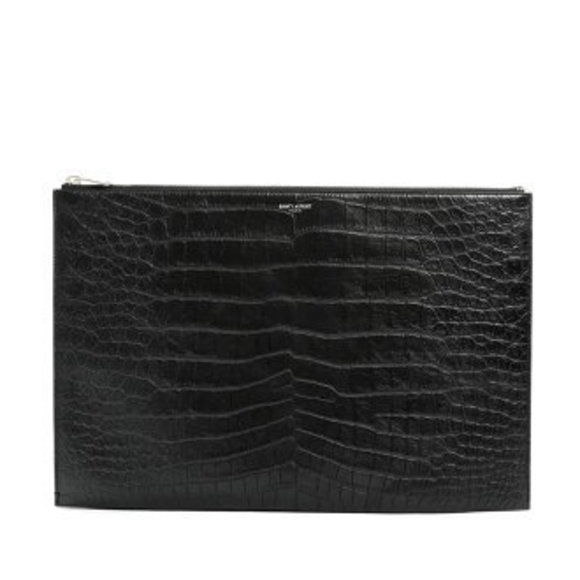 A Saint Laurent clutch bag black - Picture 1 of 7